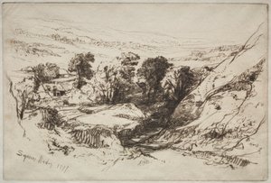 Nine Barrow Down, 1877. de Francis Seymour Haden