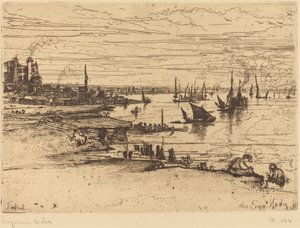 Em frente ao Inn, Purfleet de Francis Seymour Haden