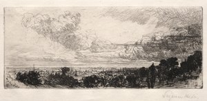 Fora da janela de estudo de Francis Seymour Haden