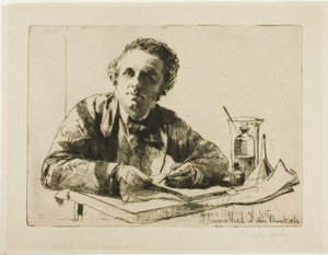 Retrato de Francis Seymour Haden, nº 2 (enquanto gravura) de Francis Seymour Haden