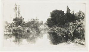 Shere Mill Pond (a placa maior), 1860 de Francis Seymour Haden