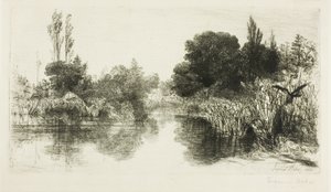 Shere Mill Pond, No. II (prato grande) de Francis Seymour Haden