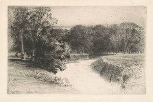 Pôr do sol na Irlanda de Francis Seymour Haden