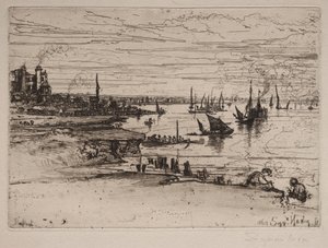 The Inn, Purfleet, 1869. de Francis Seymour Haden
