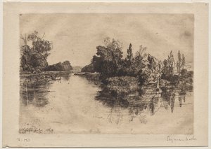 A Ilha, em frente à Fazenda Boyle de Francis Seymour Haden