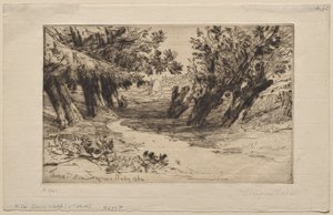 A Caminhada dos Amantes (A Segunda Placa) de Francis Seymour Haden