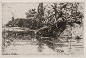 A Casa do Fosso, 1865. de Francis Seymour Haden