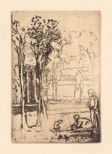 Fazenda de três árvores de Francis Seymour Haden