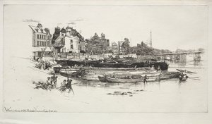Casa de Whistler, Old Chelsea de Francis Seymour Haden