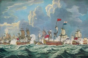 Batalha de Quiberon Bay, c1765