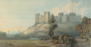 Castelo de Ludlow, Shropshire, 1777 de Francis Towne