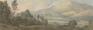 Vista do Lago Coniston, Lancashire
