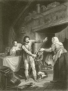 Alfred no chalé do Neatherd de Francis Wheatley