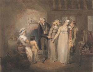 Olivia regressa à sua família de Francis Wheatley