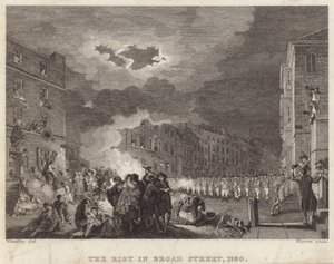 Motim na Broad Street em 1780 de Francis Wheatley