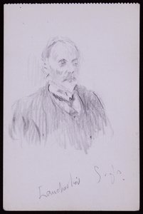 Retrato de HV Lanchester de Francis Wilfred Lawson