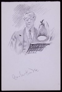 Retrato de Martin Hardie, c.1931 (lápis sobre papel)