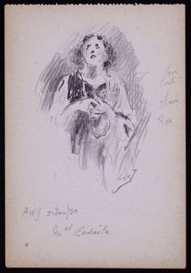 Retrato da Sra. Arundel Esdaile de Francis Wilfred Lawson