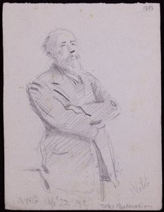 Retrato de Philip (?) Webb de Francis Wilfred Lawson