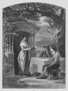 John Milton, LAllegro (gravura) de Francis William (after) Topham