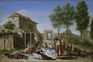 Snack in the Field, c.1784-5 (óleo sobre tela)