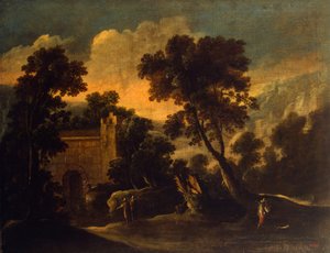 Paisagem com ruínas, ca 1634
