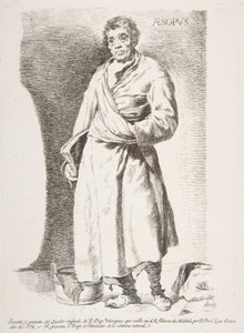 Esopo Esopo, de Etchings after Velazquez, 1778. de Francisco de Goya