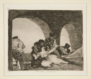 Amarga presencia (Bitter To Be Present), pl. 13 de Los desastres de la guerra (The Disasters of War) de Francisco de Goya