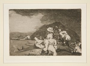 Você está bem? (É bem feito para você), pl. 6 de Os Desastres da Guerra de Francisco de Goya