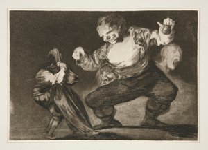 Bobalic?n (Simpleton), pl. 4 da série Los provérbios de Francisco de Goya