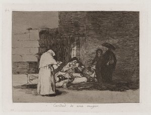 Caridade de uma mulher (Uma mulher de Francisco de Goya