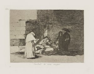 Caridade de uma mulher. (Uma Mulher de Francisco de Goya