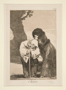 Chiton (Silêncio), pl. 28 da série Los caprichos de Francisco de Goya