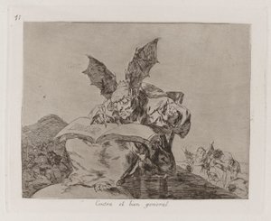 Contra el bien general (Contra o bem comum), Placa 71 de Los desastres de la guerra (Os Desastres da Guerra) de Francisco de Goya