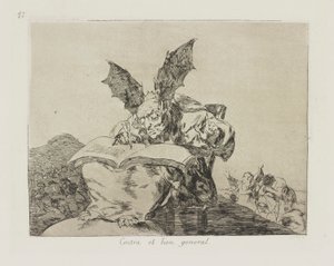 Contra el bien general. (Contra o bem comum.), pl. 71 da série Los desastres de la guerra (Os Desastres da Guerra) de Francisco de Goya