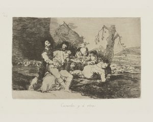 Curá-los, e? outro. (Receba-os bem e passe para o próximo.), pl. 20 da série Os Desastres da Guerra de Francisco de Goya