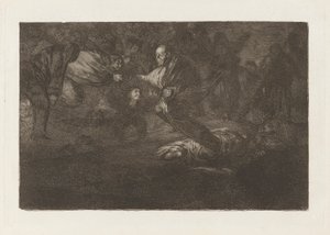 Dios los cria y ellos se juntan (Deus os cria e eles se unem), da série Los disparates (Los proverbios) de Francisco de Goya