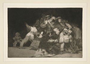 Disparate geral (General Folly), pl. 9 da série Los provérbios de Francisco de Goya