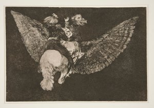 Disparate volante (Flying Folly), pl. 5 da série Los provérbios de Francisco de Goya