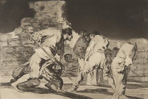 Disparates The Provérbios, ca. 1816-23 publicado em 1864. de Francisco de Goya