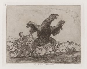 O Abutre Carnívoro, Placa 76 de Os Desastres da Guerra de Francisco de Goya