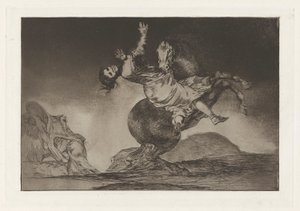 El Caballo Raptor (The Horse-Abductor), também conhecido como La mujer y el potro, que los dome otro (A Woman and a Horse, Let Someone Else Master Them), da série Los absurdities (Los proverbios) de Francisco de Goya