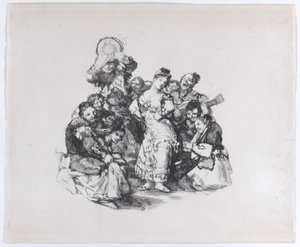 El vito A dança andaluza, ca. 1825-1826., c. 1825-1826. de Francisco de Goya