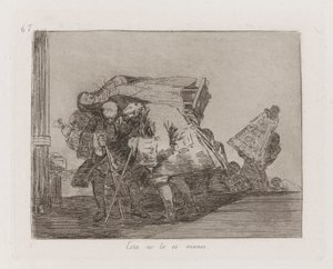 Isto não é menos assim, Placa 67 de The Disasters of War de Francisco de Goya