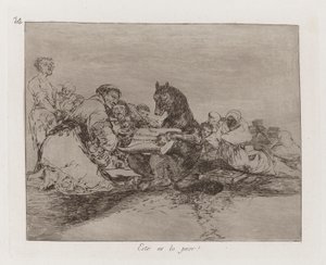 Esto es lo peor! (That Is the Worst of It!), Plate 74 from Los desastres de la guerra (The Disasters of War) de Francisco de Goya