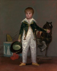 José Costa e Bonells morreram em 1870, chamado Pepito, ca. 1810 de Francisco de Goya