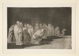 Os Sacos (Homens em Sacos), pl. 8 da série Os Provérbios de Francisco de Goya