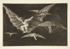 Modo de volar (A Way of Flying), pl. 13 da série Los proverbios de Francisco de Goya