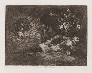 Nada. [Ello dir?] (Nada. The Event Will Tell), Plate 69 from Los desastres de la guerra (The Disasters of War) de Francisco de Goya