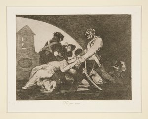 Nem para aqueles (Nenhum destes), pl. 11 de Os Desastres da Guerra de Francisco de Goya